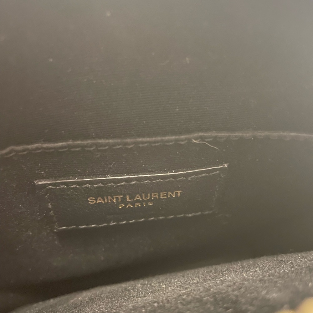 Yves Saint Laurent (YSL) denim round crossbody bag with original slip c… - Picture 5 of 7